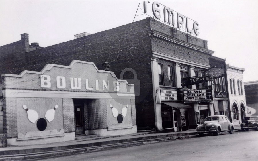 Temple Theatre - Vintage Postcard (newer photo)